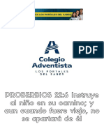 Instruye Al Niño Ben Su Camino y Aun Cuando Fuere Viejo, No Se Apartará de Él