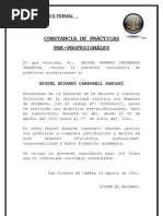 Modelo Certificado de Trabajo