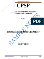 Finance For Procurement