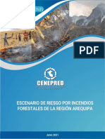 Escenario de Riesgo Por Incendios Forestales de La Region Arequipa