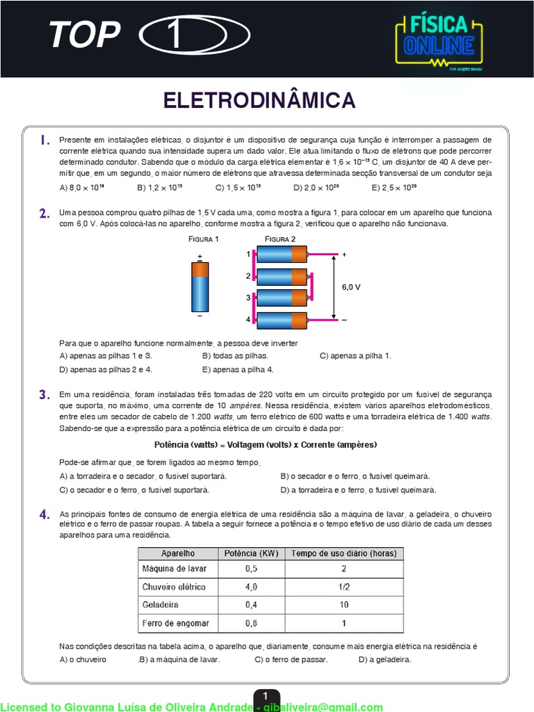 TOP+7+CIRCUITOS+ (3a +parte) | PDF | Rede elétrica | Resistência ...