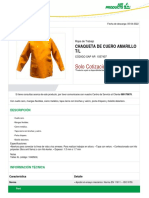 Chaqueta de trabajo amarilla