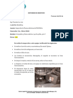 Informe de Inspección de Plantas Eléctricas de PROPISCA