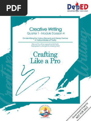 Creative Writing Quarter 1 Module 3 Lesson 4