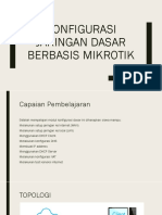 Konfigurasi Jaringan Dasar Berbasis Mikrotik