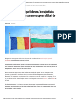 Revolta Estului - Bulgarii Doresc, În Majoritate, Crearea Unui Spațiu Comun European Alături de România - R3media