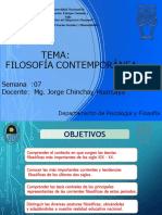 FILOSOFÍA CONTEMPORÁNEA  SEMANA-9
