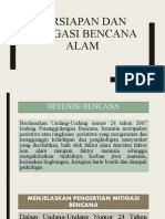 Persiapan Dan Mitigasi Bencana Alam