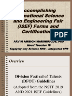 Accomplishing ISEF Forms and Certifications V2.0