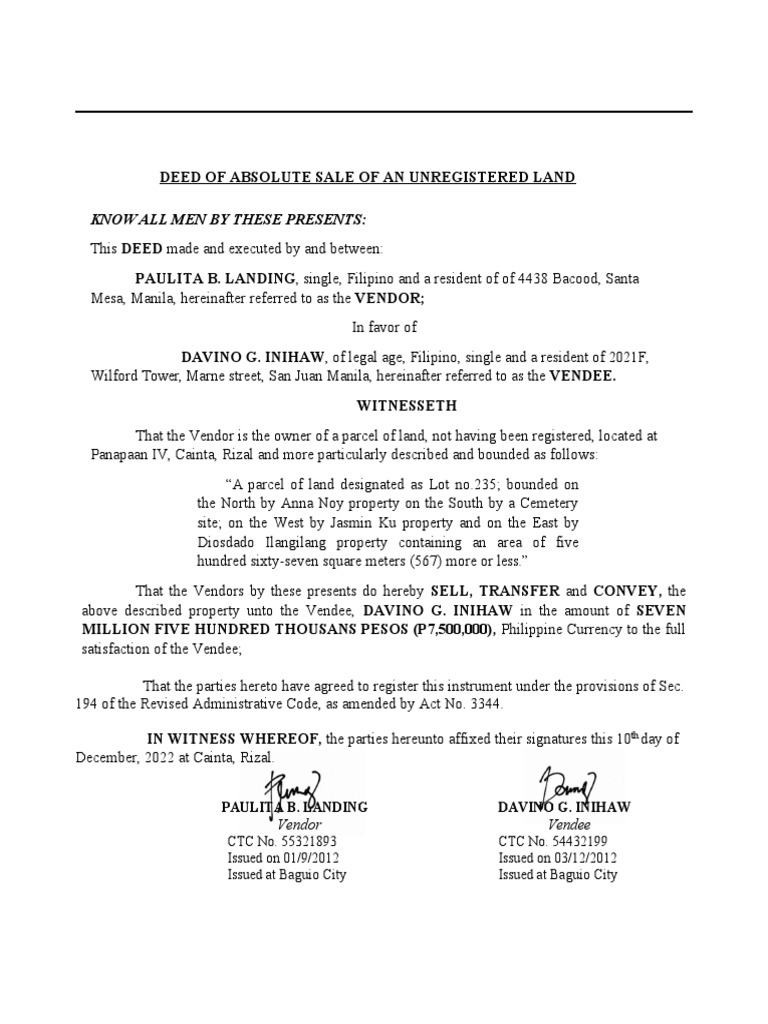 deed-of-absolute-sale-unregistered-land-pdf-philippines-common-law