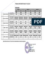 Jadwal Semester Ganjil TP 22 23