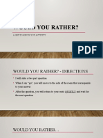 Would You Rather?: A Get-To-Know-You Activity