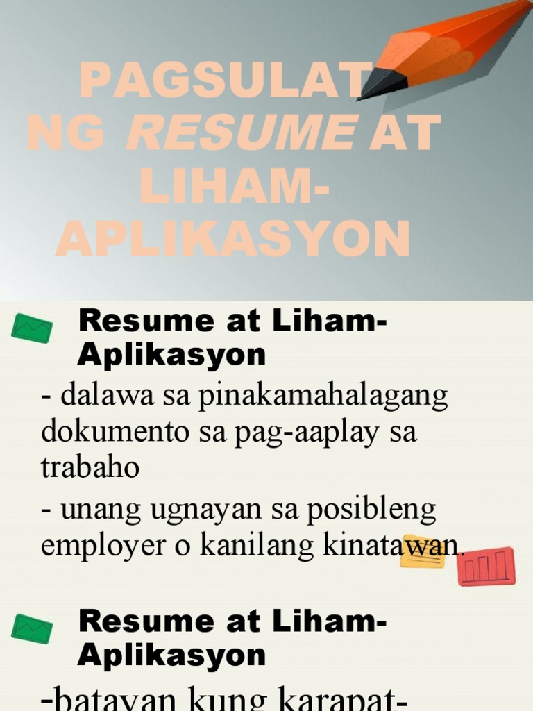 Pagsulat NG Resume at Liham Aplikasyon - 1685055014