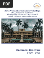 BVM - Placement Brochure - 2020-21