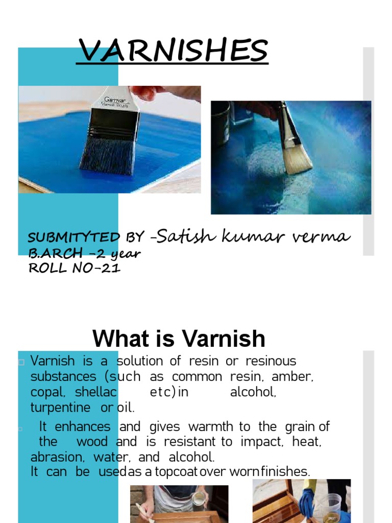 Satish Varnish PDF PDF Varnish Resin