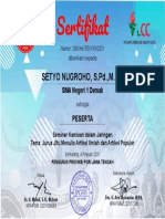 Sertifikat untuk SMA Negeri 1 Demak Peserta Seminar PGRI Jateng