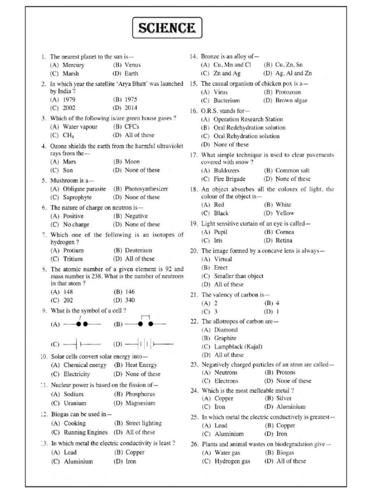 RMS Cet Mock008 For Class 9TH PDF