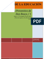 Teoría de la educación preventiva de Don Bosco
