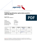Casting Specification Spheroidal Graphite Cast Iron Parts: Document Title