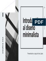 Blanco y Negro Introducción Al Diseño Minimalista Presentación