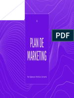 Morado Blanco Moderno Plan de Marketing Presentación