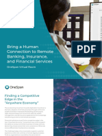 Bring A Human Connection To Remote Banking Insurance and Financial Services