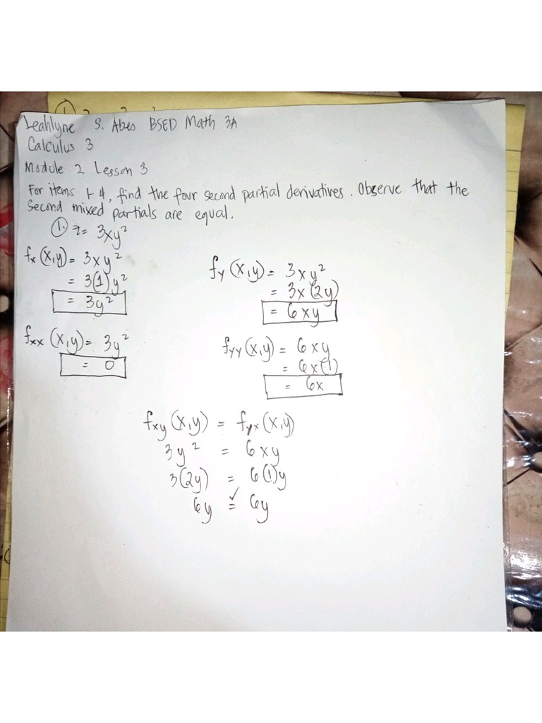 Mixed Partial Derivative PDF