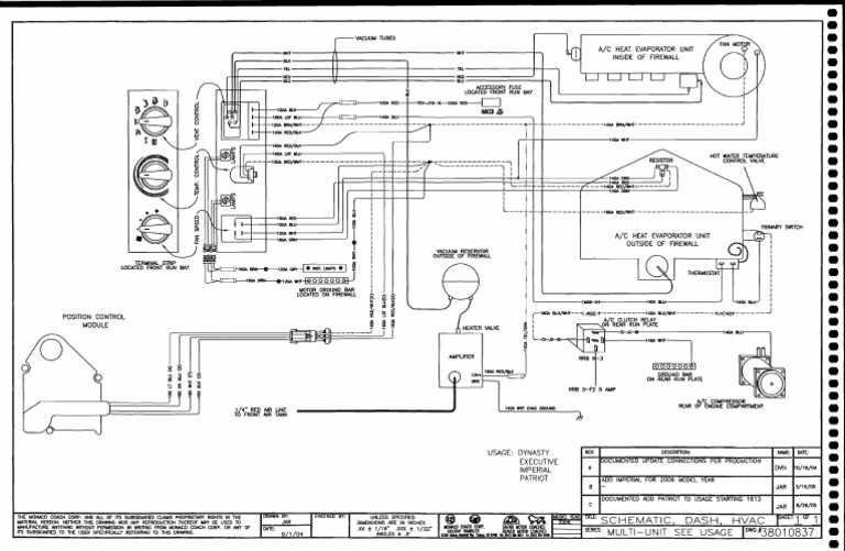 Schematic Dash HVAC Control PDF Equipment Electrical Components