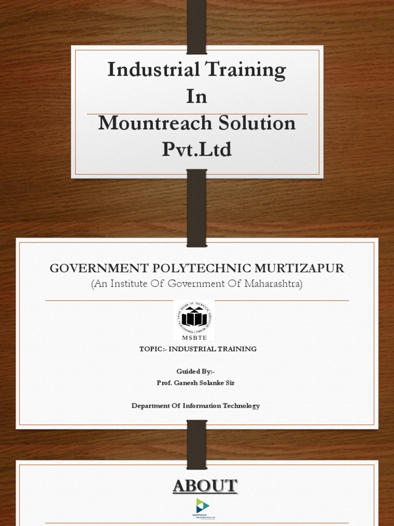 Industrial Training PDF System Software Software Development