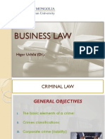 Business Law Criminal Elements Guide