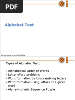 Alphabet Test