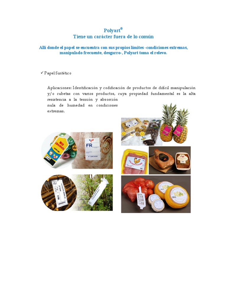 POLYART Ficha Técnica | PDF