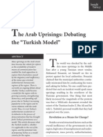 He Arab Uprisings: Debating The "Turkish Model": Revolution As A Means For Change?