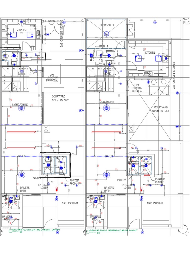 12B2C GF LIGHTING FIXTURES EXACT LOCATIONModel PDF