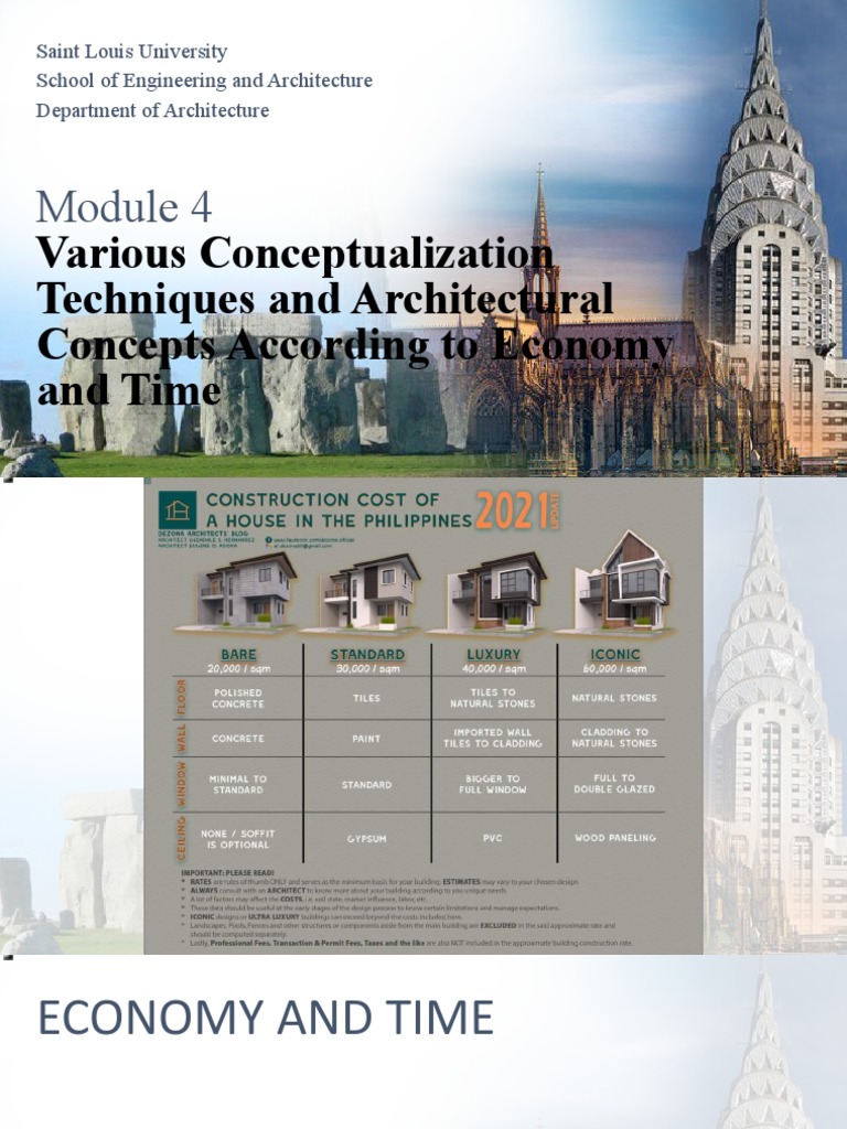 AR 2141 Theory of Architecture 2 Part 1 | PDF | Design | Cost