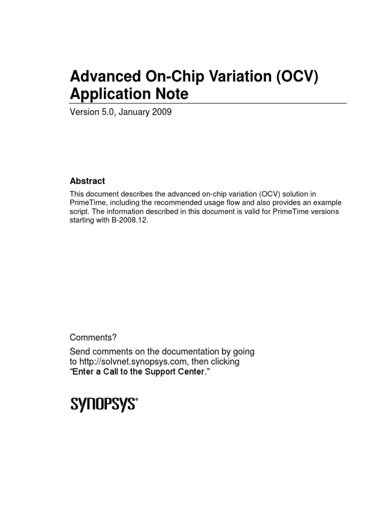AOCVM AppNote 5.0 | PDF