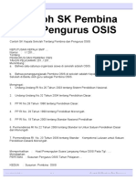 Contoh SK Pembina Dan Pengurus OSIS