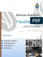 Materi 6:: AVR Status Register & AVR Data Format Directives
