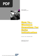How to Minimize Downtime for Delta Initialization