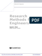 Research Methods For Engineers