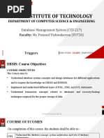 Lecture 3.3 - Introduction To Triggers Lecture 3.4 - Implementation of Triggers