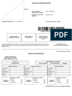 Tarjeta Identificacion PDT