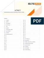 IELTS Academic Listening - Practice Test 2 - Paper Based - Answers