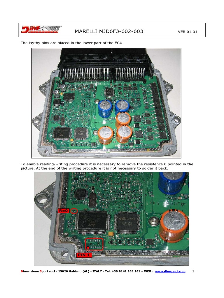 MARELLI MJD6F3 ECU Connection Guide | PDF
