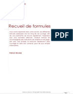 Recueil de Formules Et Acronymes