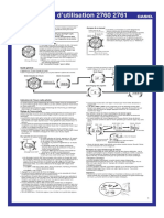 Guide D'utilisation 2760 2761: Familiarisation