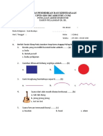 1A. Soal PAS 1 SBDP Kelas 1