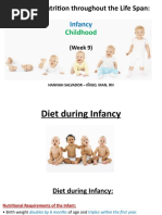 Different Nutrition Throughout The Life Span Infancy - Childhood