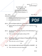 Be - Electrical Engineering - Semester 5 - 2019 - August - Power Electronics Pe Pattern 2015