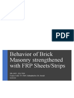 Final Report Brick Masonry Strrengthened With FRP